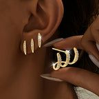 Flora | Pendientes triples
