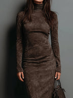 Giada | Vestido midi de ante