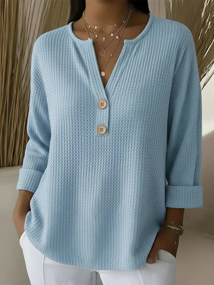 Lucía | Top Henley con Botones