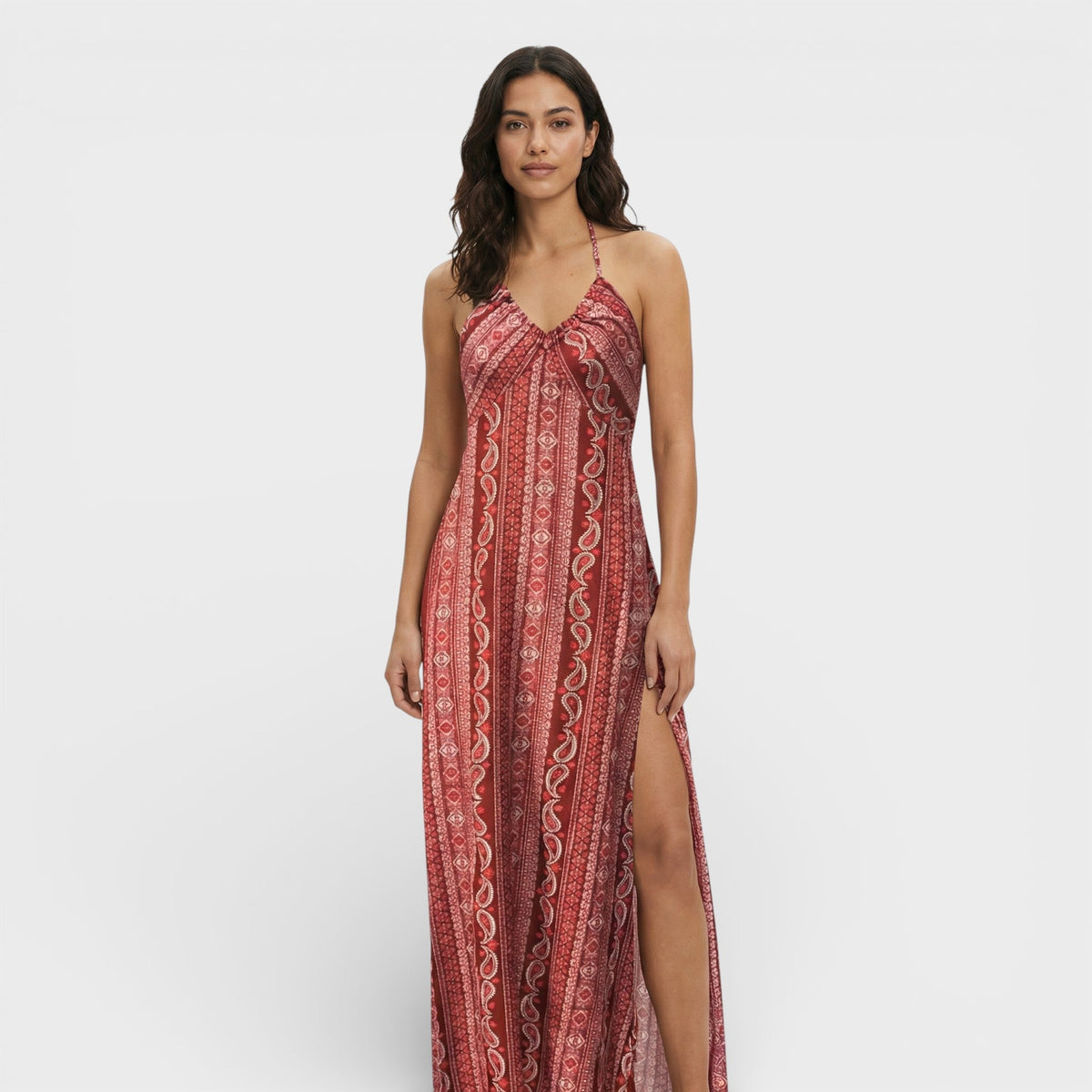 Sira™ | Vestido largo bohemio con estampado étnico