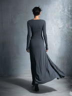 Naiara | Vestido midi con nudo lateral