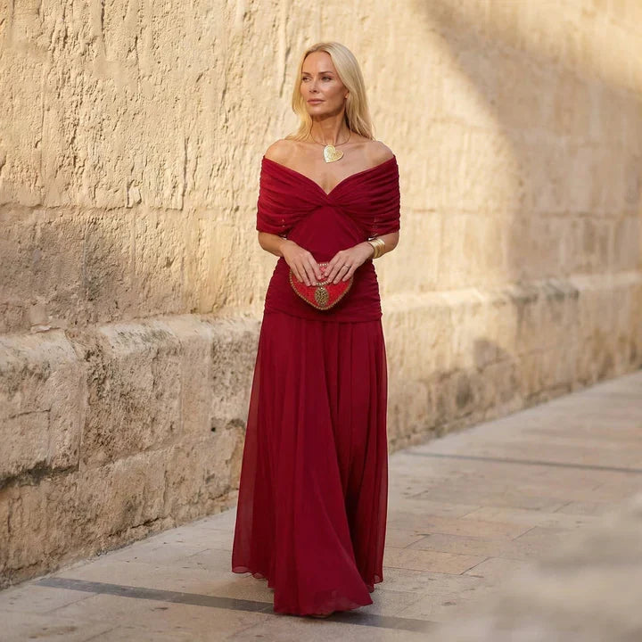 Andrea | Vestido Rojo Elegante