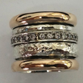 Yolanda | Anillo vintage martillado