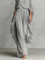 Isabel | Conjunto fluido con top de tirantes y pantalón ligero