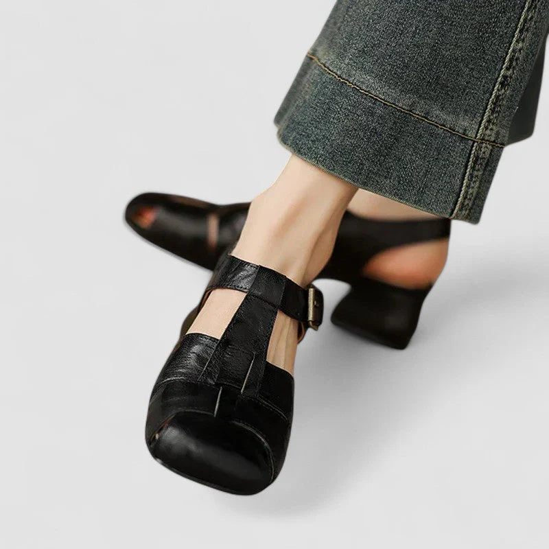 Amelia™ | Zapatos ortopédicos Mary Jane en cuero auténtico