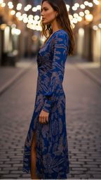 Leire | Vestido Midi Elegante con Escote en V