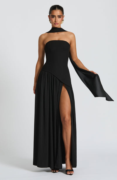 Rut | Vestido de Noche Palabra de Honor con Abertura