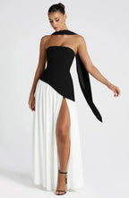 Rut | Vestido de Noche Palabra de Honor con Abertura