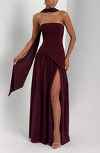 Rut | Vestido de Noche Palabra de Honor con Abertura