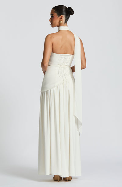 Rut | Vestido de Noche Palabra de Honor con Abertura