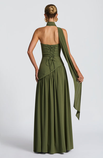 Rut | Vestido de Noche Palabra de Honor con Abertura