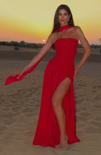 Rut | Vestido de Noche Palabra de Honor con Abertura