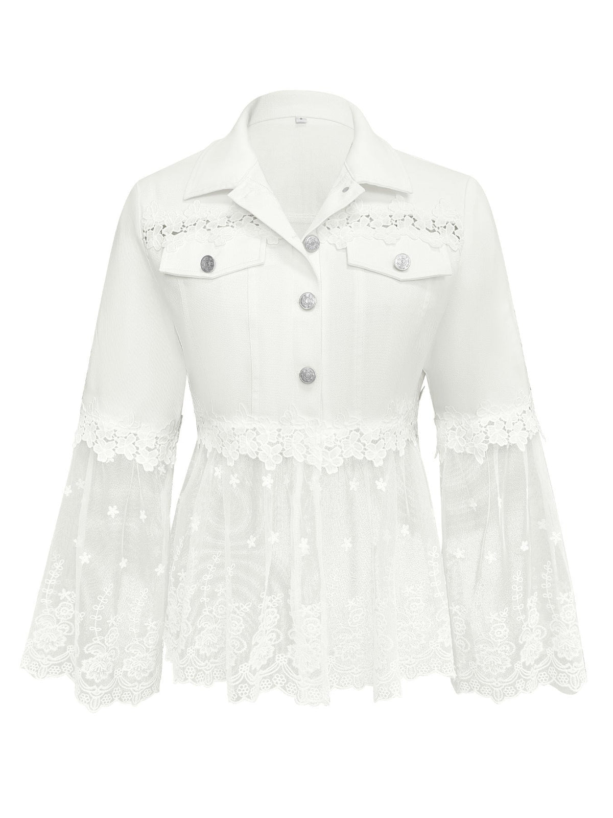 Inés™ | Chaqueta con Paneles de Encaje