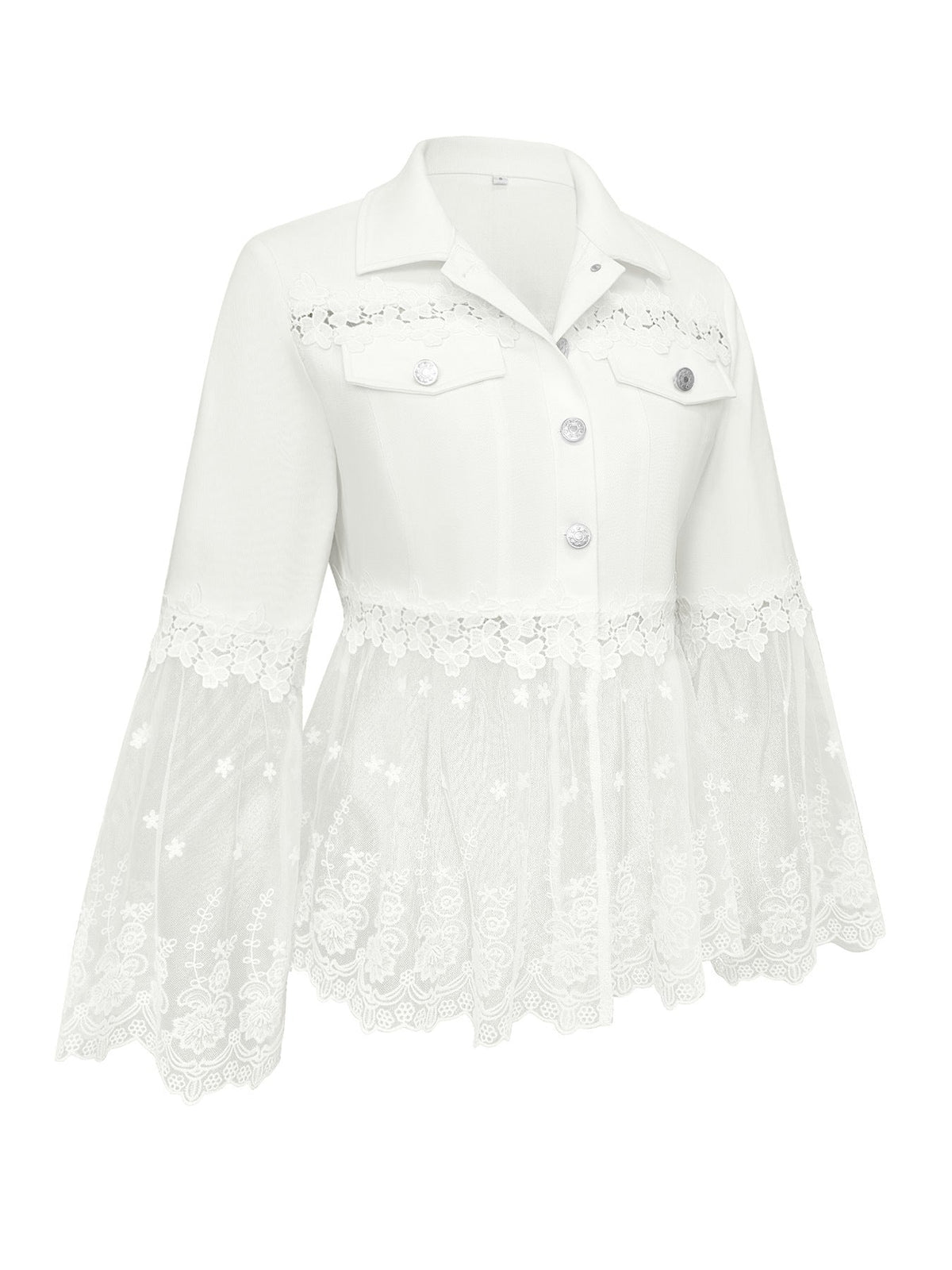 Inés™ | Chaqueta con Paneles de Encaje