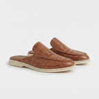 Yacht Croco | Mocasín Abierto — Coñac · Edición Limitada